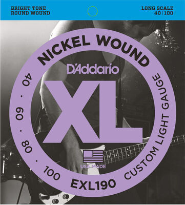 Struny gitary basowej 4str. EXL190/40-100 D'Addario