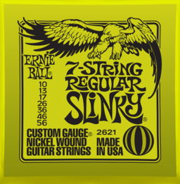 Struny gitary elektrycznej 7 strunowej EB2621  10-56 Ernie Ball