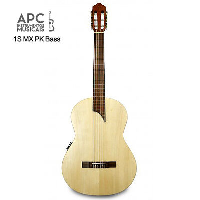 Gitara elektroklasyczna basowa 1S MX PK BASS lity świerk / sapele APC front
