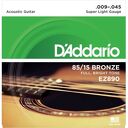 Struny gitary akustycznej EZ890 9-45 D'Addario