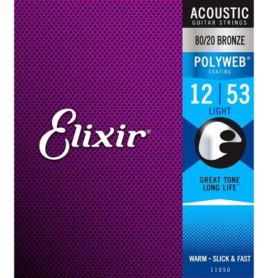 Struny gitary akustycznej 12-53 PolyWeb Elixir (11050)  