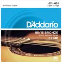 Struny gitary akustycznej EZ910 11-52 D'Addario