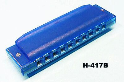 Harmonijka H10sw1020-2 plastikowa niebieska Swan