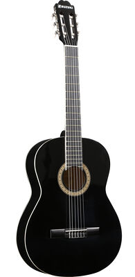 Gitara klasyczna czarna SCG-2 BK 4/4 z pokrowcem Suzuki