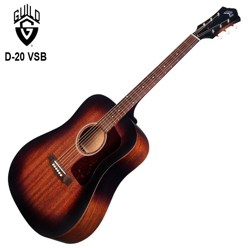 Gitara akustyczna D-20 VSB Vintage Sunburst Guild