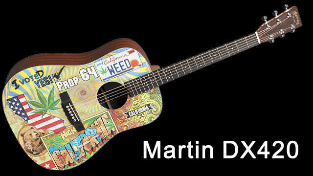 Wyjątkowy wygląd gitary DX420....