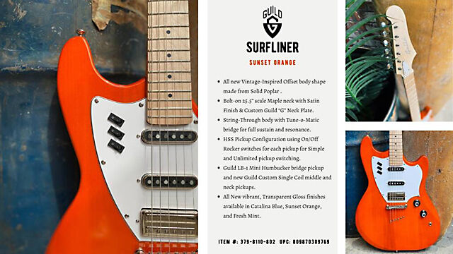Nowa gitara elektryczna GUILD SURFLINER